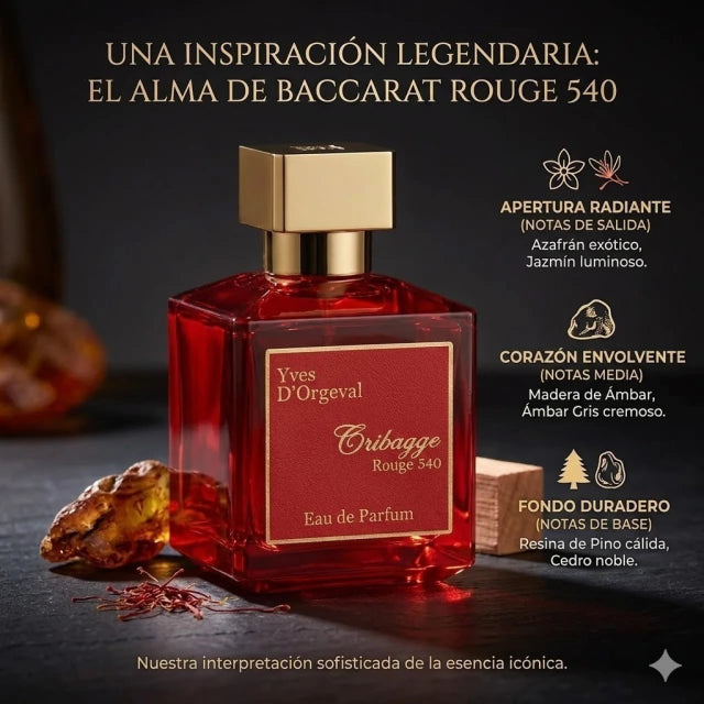 Inspirado en MAISON FRANCIS KUKDJIAN BACCARAT ROUGE 540 100ml