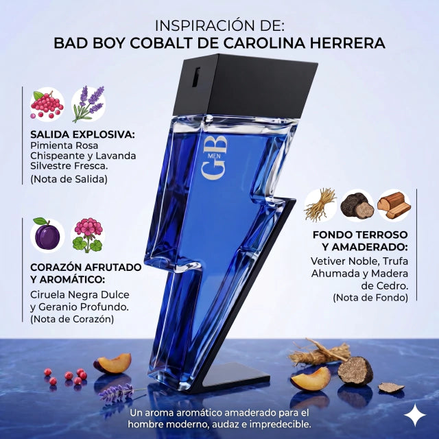 INSPIRADO EN BAD BOY COBALT DE CAROLINA HERRERA 100ml