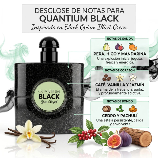 INSPIRADO EN BLACK OPIUM ILLICIT GREEN de YVES SAINT LAURENT 100ml