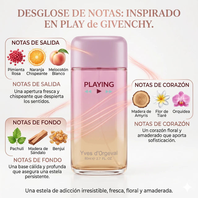 INSPIRADO EN PLAY de GIVENCHY 100ml