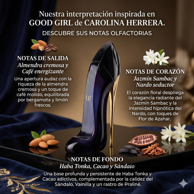 Inspirado en GOOD GIRL DE CAROLINA HERRERA 90ml