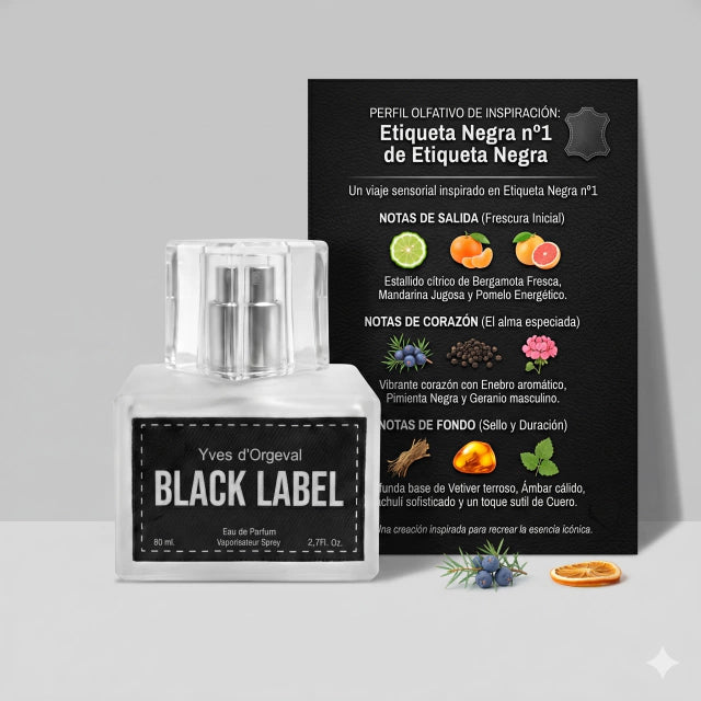 Inspirado en Etiqueta Negra N°1 de Etiqueta Negra 80ml