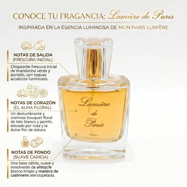 Inspirado en Mon Paris Lumière de Yves Saint Laurent 100ml