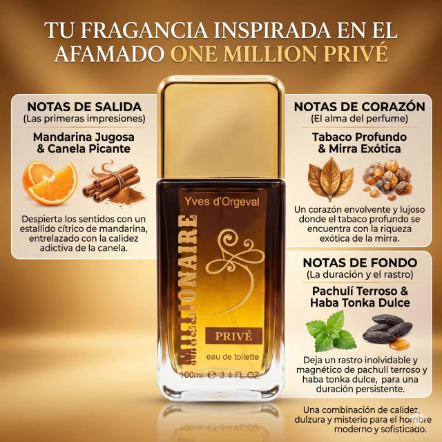 INSPIRADO EN ONE MILLION PRIVE DE PACO RABANNE 100ml