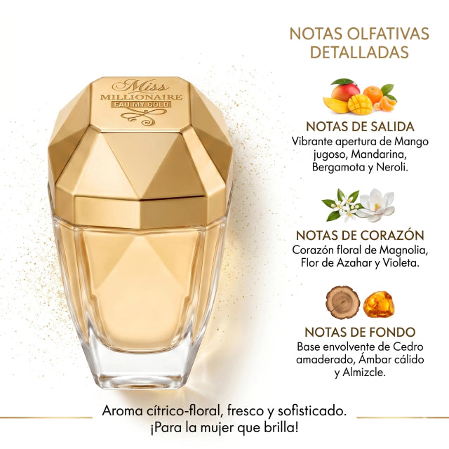 Inspirado en LADY MILLION EAU MY GOLD de PACO RABANNE 75ml