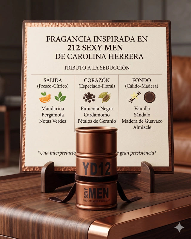 INSPIRADO EN 212 SEXY MEN DE CAROLINA HERRERA 100ml