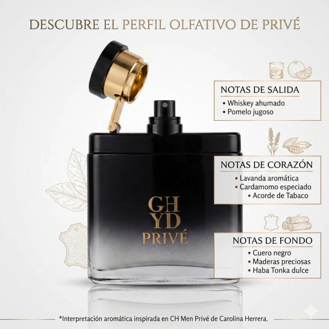 INSPIRADO EN CH MEN PRIVE DE CAROLINA HERRERA 100ml