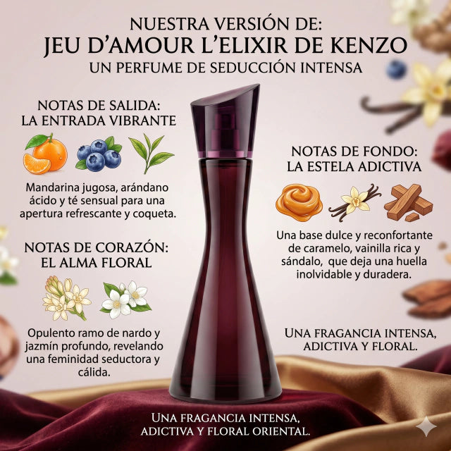 INSPIRADO EN JEU D'AMOUR L'ELIXIR DE KENZO 75ml