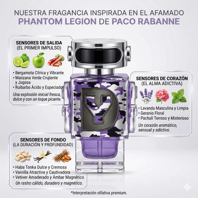 INSPIRADO EN PHANTOM LEGION DE PACO RABANNE 100ml