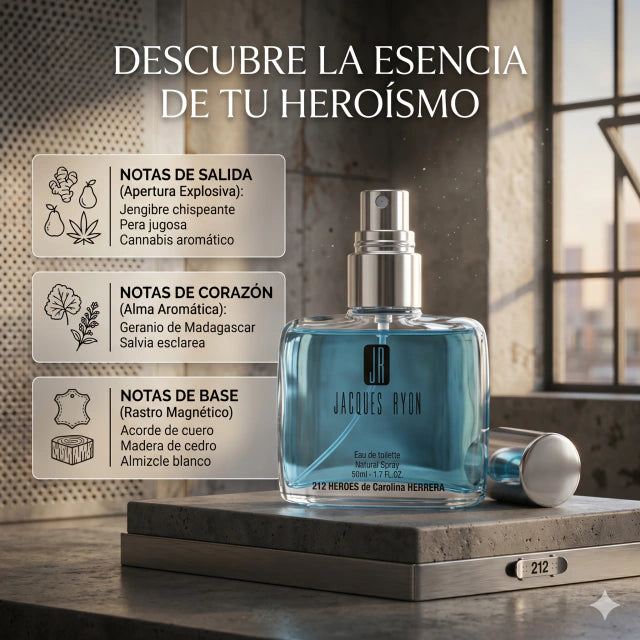 Inspirado en 212 HEROES de Carolina HERRERA 50ml