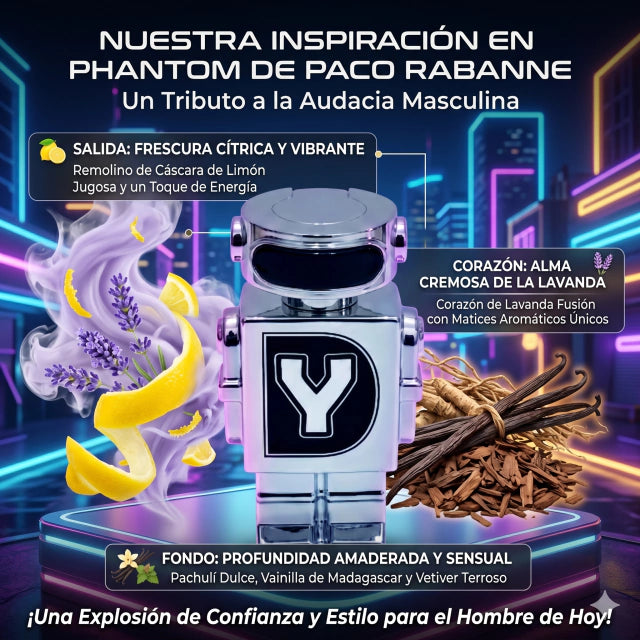 INSPIRADO EN PHANTOM de PACO RABANNE 100ml