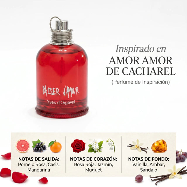 Inspirado en AMOR AMOR DE CACHAREL 90ml