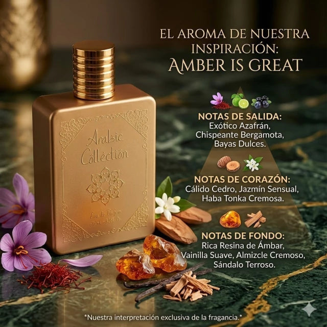 INSPIRADO EN AMBER IS GREAT de ZIMAYA 100ml