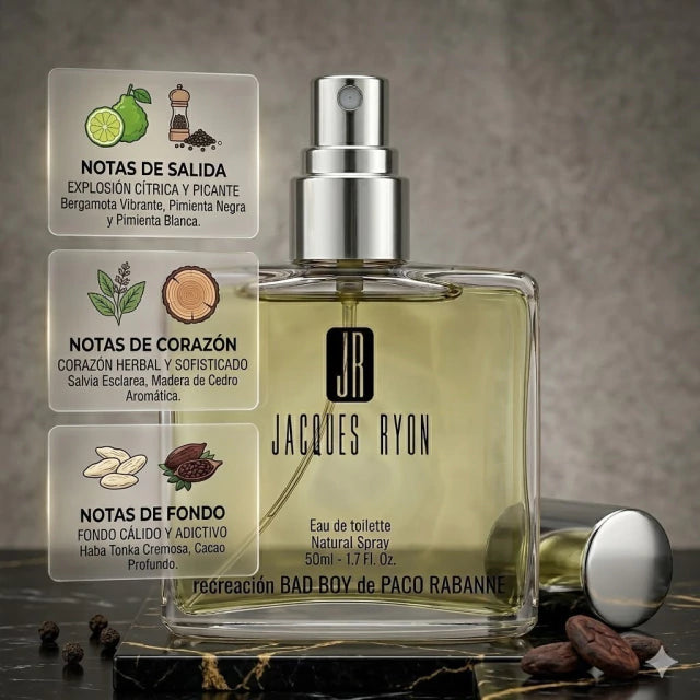 Inspirado en BAD BOY de PACO RABANNE 50ml